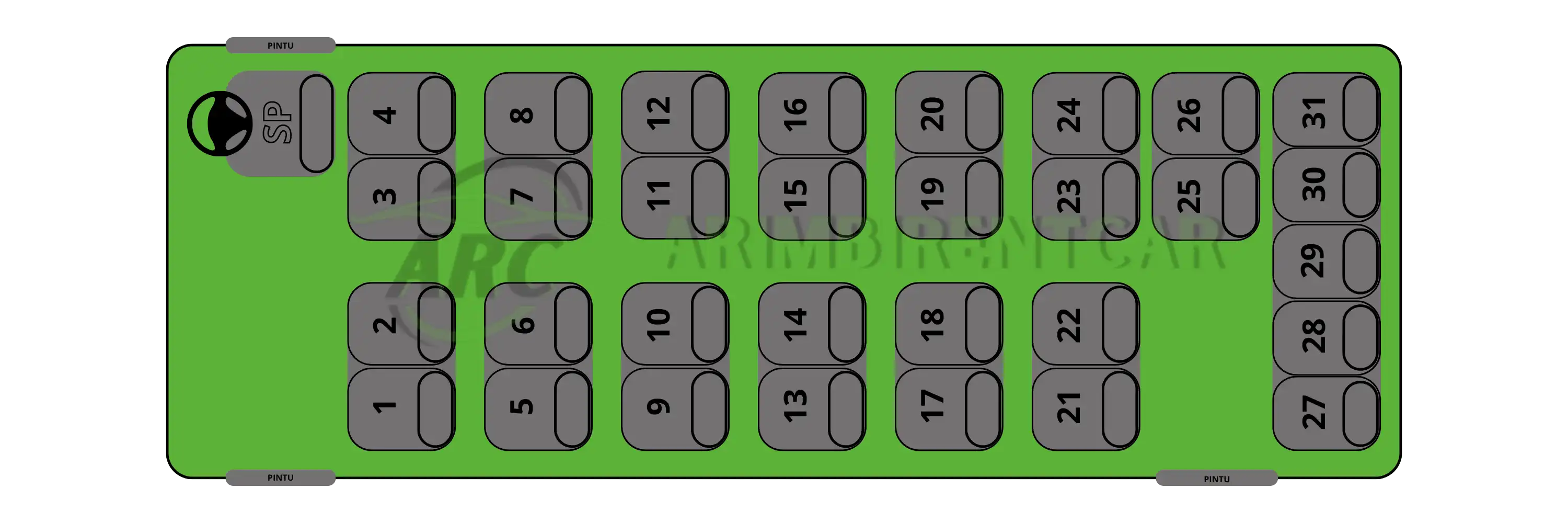 Seat 31 - 31 seat