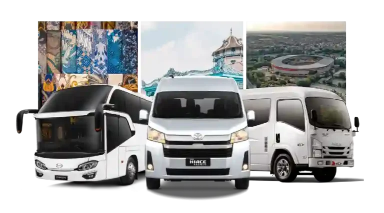 Rental Bus Solo Surakarta Pariwisata Murah Mini & Medium Bus Harga Mulai 700K